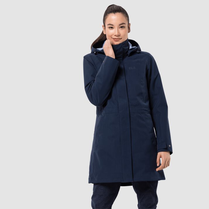 Abrigo 3-in-1 Jack Wolfskin Ottawa Mujer Azul Marino Mexico-7811564